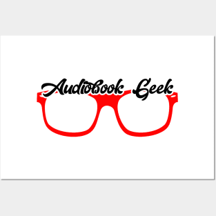 Audiobook Geek Red Posters and Art